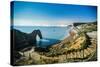 Durdle Door under the Stars, Jurassic Coast, Dorset, England, United Kingdom-John Alexander-Stretched Canvas