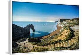 Durdle Door under the Stars, Jurassic Coast, Dorset, England, United Kingdom-John Alexander-Framed Photographic Print
