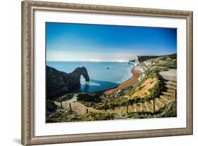 Durdle Door under the Stars, Jurassic Coast, Dorset, England, United Kingdom-John Alexander-Framed Photographic Print