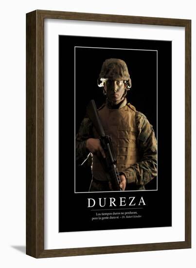 Dureza. Cita Inspiradora Y Póster Motivacional-null-Framed Photographic Print