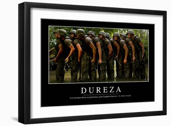 Dureza. Cita Inspiradora Y Póster Motivacional-null-Framed Photographic Print