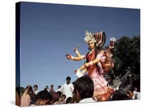 Durga Puja Festival, Varanasi (Benares), Uttar Pradesh State, India-John Henry Claude Wilson-Stretched Canvas