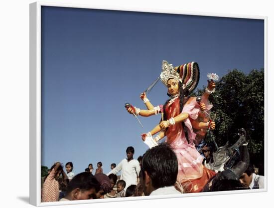 Durga Puja Festival, Varanasi (Benares), Uttar Pradesh State, India-John Henry Claude Wilson-Framed Photographic Print