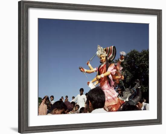 Durga Puja Festival, Varanasi (Benares), Uttar Pradesh State, India-John Henry Claude Wilson-Framed Photographic Print