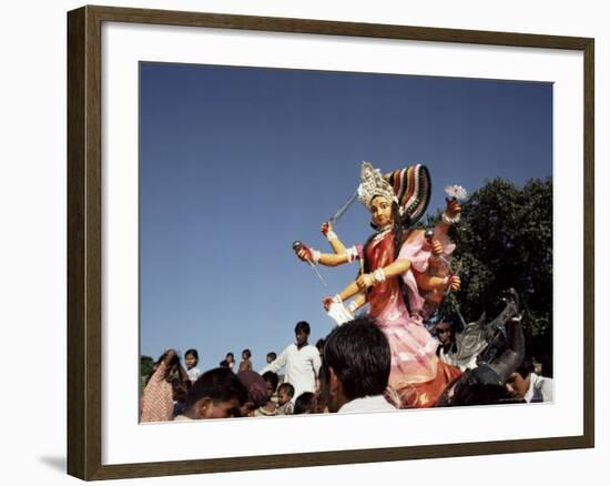 Durga Puja Festival, Varanasi (Benares), Uttar Pradesh State, India-John Henry Claude Wilson-Framed Photographic Print