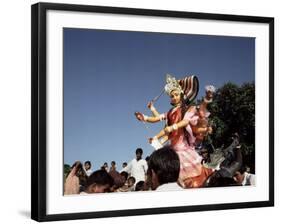 Durga Puja Festival, Varanasi (Benares), Uttar Pradesh State, India-John Henry Claude Wilson-Framed Photographic Print