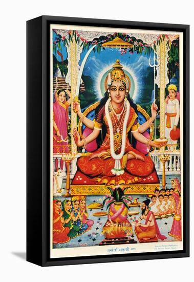 Durga, Vishnu-null-Framed Stretched Canvas