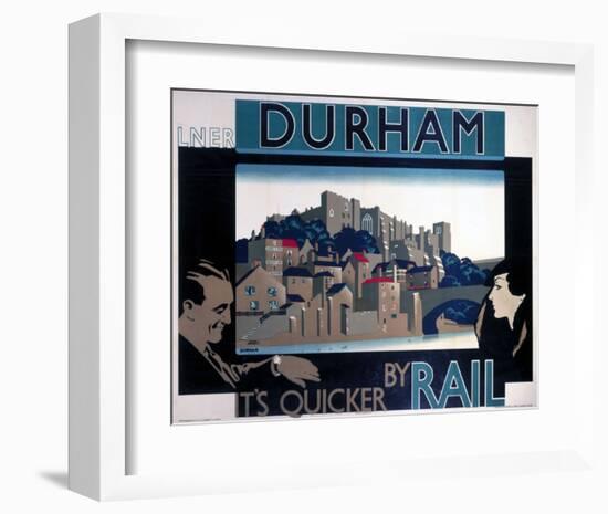 Durham, by Rail-null-Framed Art Print