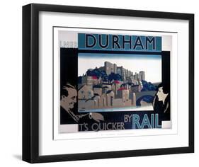 Durham, by Rail-null-Framed Art Print