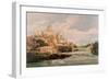 Durham Castle and Cathedral-Thomas Girtin-Framed Giclee Print