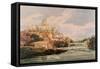 Durham Castle and Cathedral-Thomas Girtin-Framed Stretched Canvas