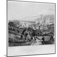 Durham Cathedral and Castle from Newcastle Road, 1841-null-Mounted Giclee Print