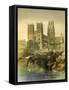 Durham Cathedral, County Durham, C1870-Hanhart-Framed Stretched Canvas