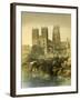 Durham Cathedral, County Durham, C1870-Hanhart-Framed Giclee Print