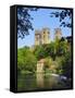 Durham Cathedral from River Wear, County Durham, England-Geoff Renner-Framed Stretched Canvas