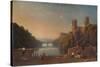 Durham Cathedral from the Prebends Bridge, c1832-George Fennell Robson-Stretched Canvas