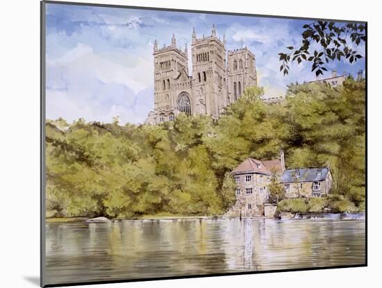 Durham Cathedral from the River Wear-Malcolm Greensmith-Mounted Art Print