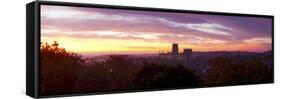 Durham Cathedral View from Wharton Park at Sunrise, Durham, County Durham, England-null-Framed Stretched Canvas