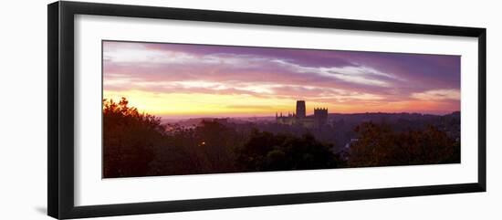 Durham Cathedral View from Wharton Park at Sunrise, Durham, County Durham, England-null-Framed Photographic Print