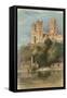 Durham Cathedral-English School-Framed Stretched Canvas