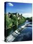 Durham Centre and River Wear, Durham, County Durham, England, United Kingdom-Neale Clarke-Stretched Canvas