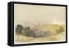 Durham from the Red Hills, 1880-86-Alfred William Hunt-Framed Stretched Canvas