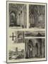 Durham Illustrated, the Cathedral-null-Mounted Giclee Print