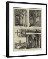 Durham Illustrated, the Cathedral-null-Framed Giclee Print