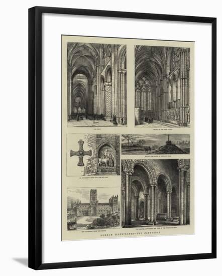 Durham Illustrated, the Cathedral-null-Framed Giclee Print