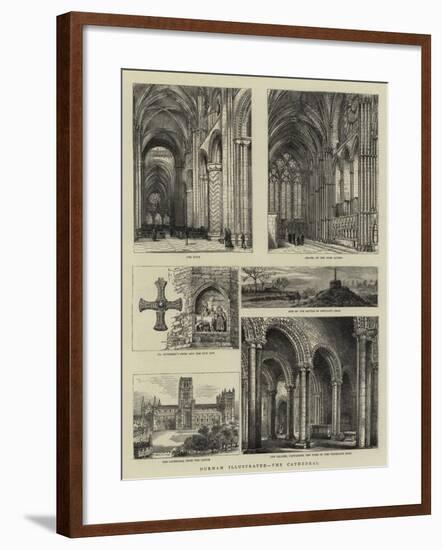 Durham Illustrated, the Cathedral-null-Framed Giclee Print