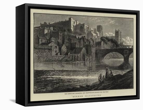 Durham Illustrated-null-Framed Stretched Canvas