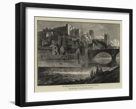 Durham Illustrated-null-Framed Giclee Print