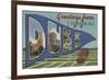 Durham, North Carolina - Duke University-Lantern Press-Framed Premium Giclee Print