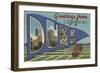 Durham, North Carolina - Duke University-Lantern Press-Framed Art Print