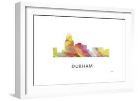 Durham North Carolina Skyline-Marlene Watson-Framed Giclee Print