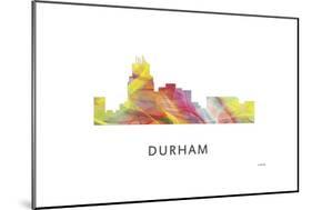 Durham North Carolina Skyline-Marlene Watson-Mounted Giclee Print