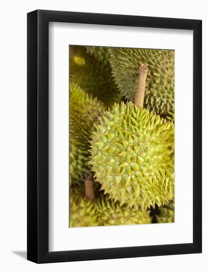 Durians, Can Duoc Market, Long An Province, Mekong Delta, Vietnam-David Wall-Framed Photographic Print