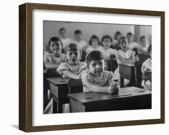 During Class in a Private School-null-Framed Photographic Print