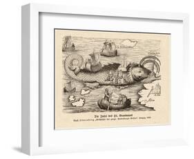 During His Voyage to the Promised Land of Saints Brendan and His Companions Celebrate Mass-null-Framed Photographic Print