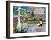 During Quarantine, 2020 (oil on canvas)-Richard Fox-Framed Giclee Print