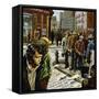 During the Depression, Roosevelt Was Swept to Power on the Back of His New Deal Reforms-null-Framed Stretched Canvas