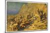 During the Exodus Moses Strikes a Rock and Obtains a Supply of Water for the Israelites-Robert Leinweber-Mounted Art Print