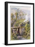 During Their Mountainous Run Trains on the Darjeeling- Himalaya Line Must Negotiate Agony Point-null-Framed Art Print