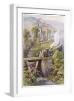 During Their Mountainous Run Trains on the Darjeeling- Himalaya Line Must Negotiate Agony Point-null-Framed Art Print