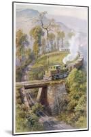 During Their Mountainous Run Trains on the Darjeeling- Himalaya Line Must Negotiate Agony Point-null-Mounted Art Print