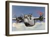 During World War Two an American B-24 "Liberator" Encounters "Foo Fighters" During a Bombing Raid-Brian Withers-Framed Photographic Print