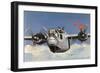 During World War Two an American B-24 "Liberator" Encounters "Foo Fighters" During a Bombing Raid-Brian Withers-Framed Photographic Print