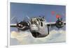 During World War Two an American B-24 "Liberator" Encounters "Foo Fighters" During a Bombing Raid-Brian Withers-Framed Photographic Print