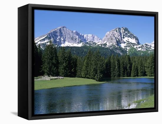 Durmitor Mountain Range, Near Zabljak, Durmitor National Park, UNESCO World Heritage Site, Tramonta-Stuart Black-Framed Stretched Canvas