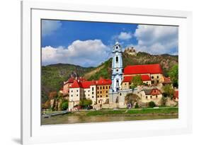 Durnstein near Vienna, Lower Austria, Pictoial Wachau Valley-Maugli-l-Framed Photographic Print